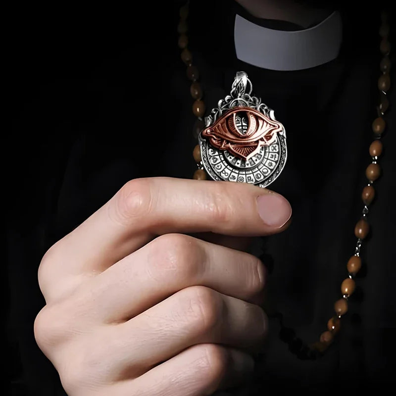 Tarot Vision Pendant - All-Seeing Eye Necklace, Tarot Card Symbol Pendant, Mystic Divination Jewelry, Spiritual Guidance