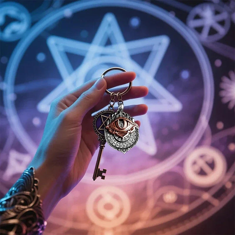 Tarot Vision Pendant - All-Seeing Eye Necklace, Tarot Card Symbol Pendant, Mystic Divination Jewelry, Spiritual Guidance