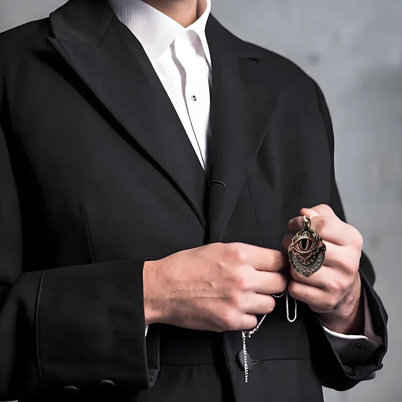 Tarot Vision Pendant - All-Seeing Eye Necklace, Tarot Card Symbol Pendant, Mystic Divination Jewelry, Spiritual Guidance